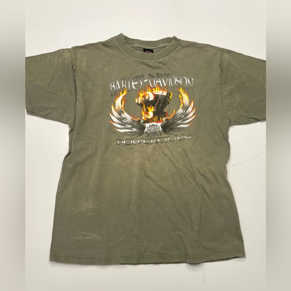 Harley Davidson XL Powertrain Distressed T-Shirt